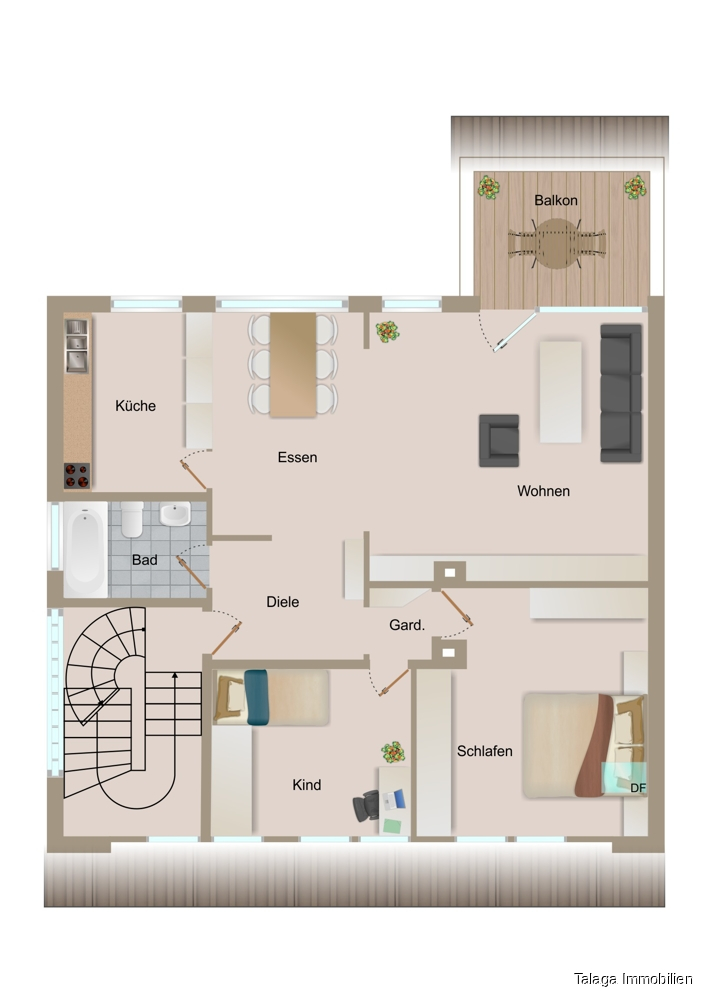 Grundriss DG Zweifamilienhaus Herne