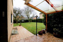 Blick von der Terrasse in den Garten Bild 2 !!!  Lebensgef�hl l�sst sich nicht nur in m� ausdr�cken !!!