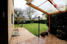 Blick von der Terrasse in den Garten Bild 2 !!!  Lebensgef�hl l�sst sich nicht nur in m� ausdr�cken !!!