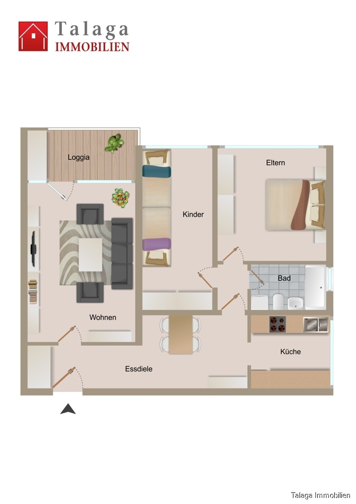 Grundriss Etagenwohnung Herne