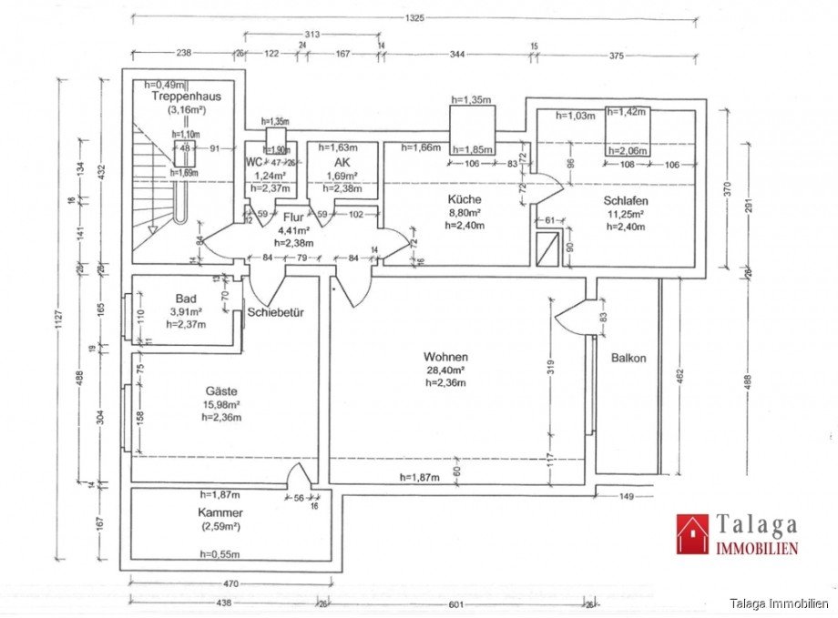 Grundriss Etagenwohnung Herne