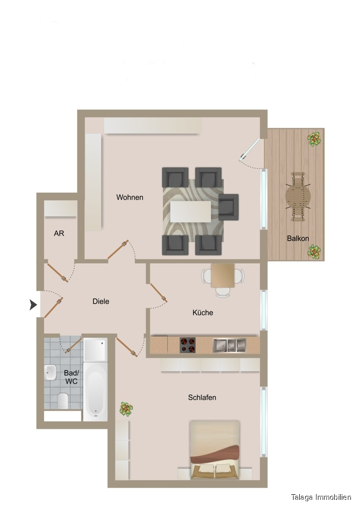 Grundriss ohne Logo Etagenwohnung Herne