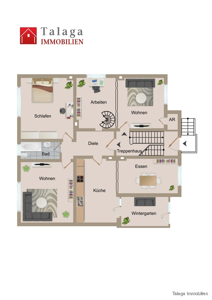 Grundriss EG Mehrfamilienhaus Herne