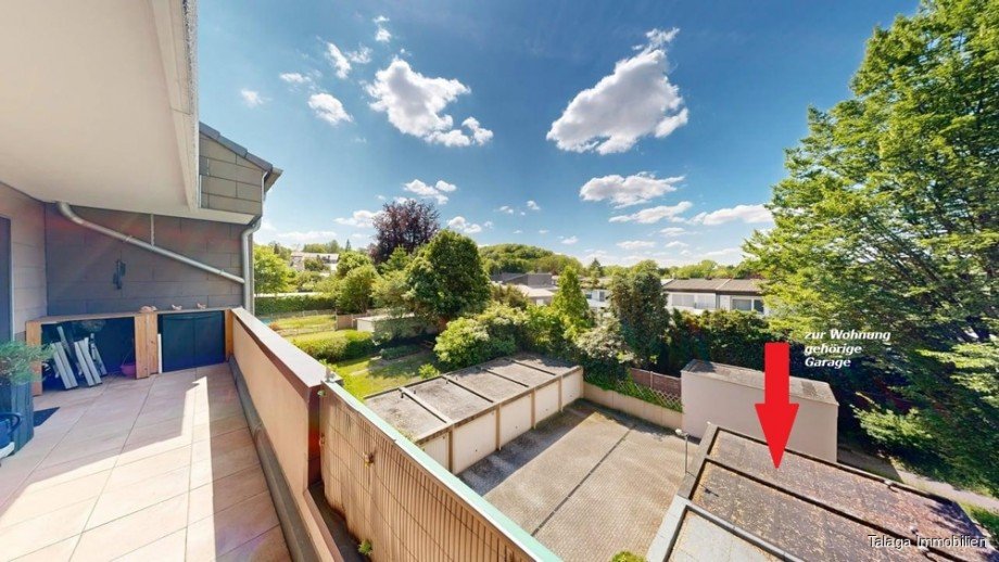 Blick auf die Garage Etagenwohnung Herne