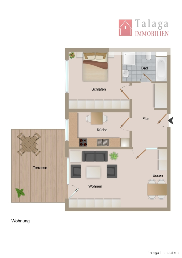  Erdgeschosswohnung Dortmund