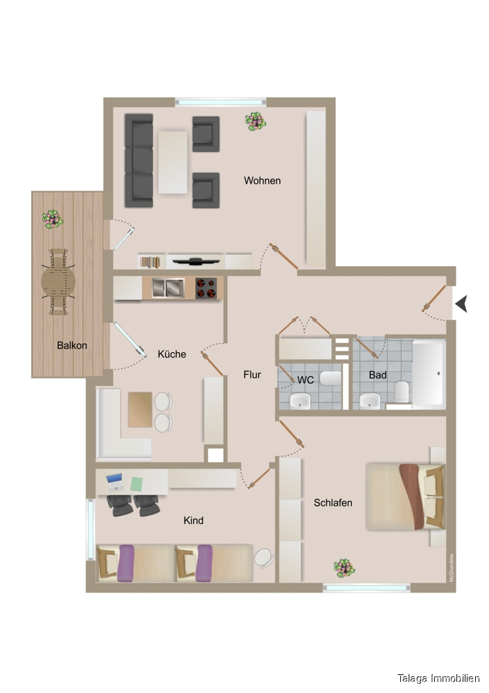 Grundriss Etagenwohnung Herne