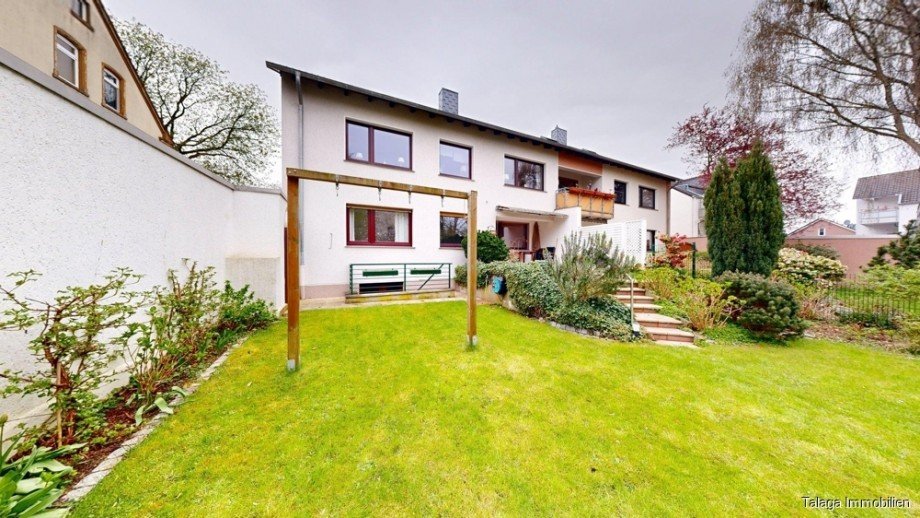 Garten Sicht auf�s Haus Zweifamilienhaus Herne