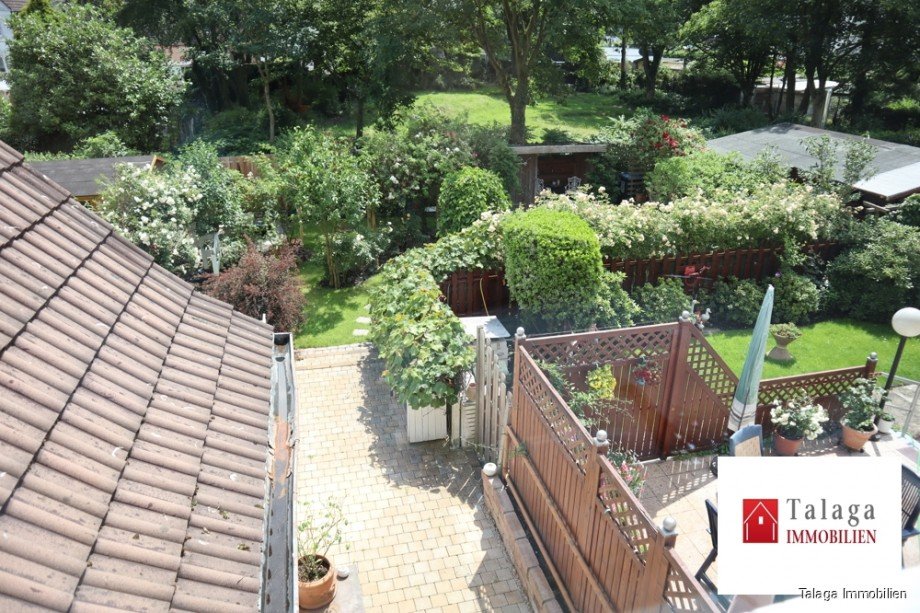 Blick in den Garten Reihenmittelhaus Marl