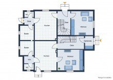 Grundriss EG !!! Bewohnen, zusammenwohnen, vermieten... Dies ist bei diesem Objekt alles m�glich !!!