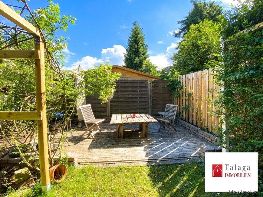 Terrasse im Garten Reihenmittelhaus Marl