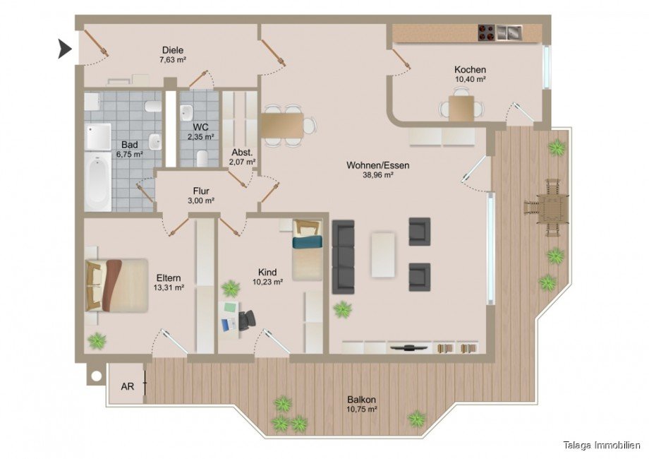 Grundriss Etagenwohnung Herne