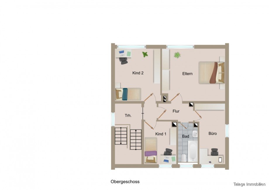 Grundriss OG Einfamilienhaus Bergkamen