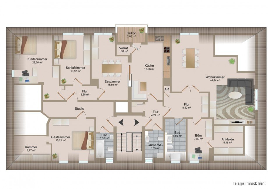 Grundriss Dachgeschosswohnung Essen