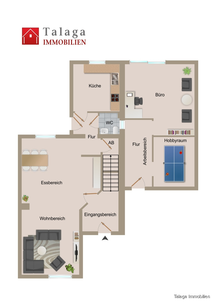 Grundriss EG Einfamilienhaus Herne