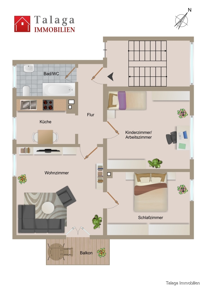 Grundriss Etagenwohnung Herne