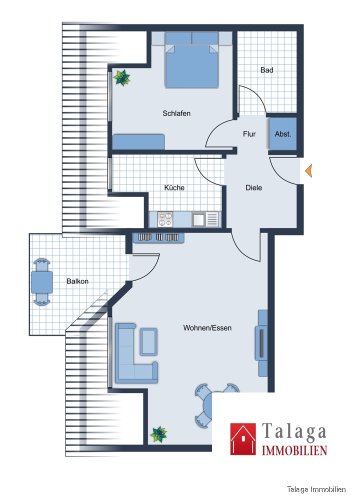 Grundriss Dachgeschosswohnung Recklinghausen