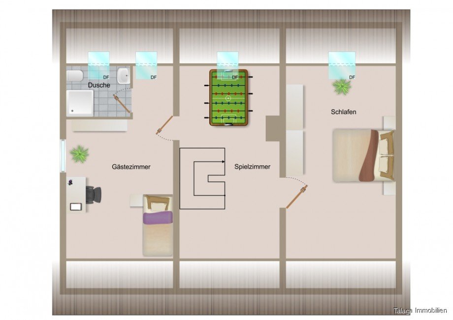 Grundriss DG Einfamilienhaus Herne