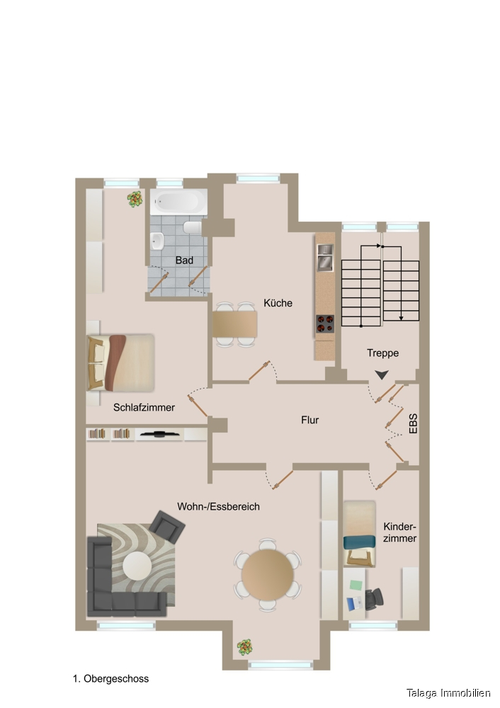 Grundriss 1. OG Haus Herne