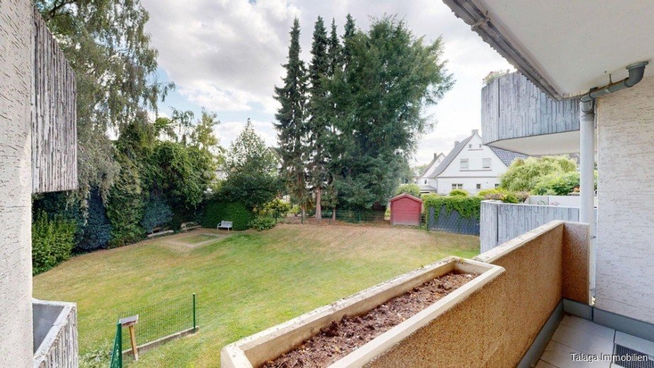 Sicht auf den Garten Etagenwohnung Bochum