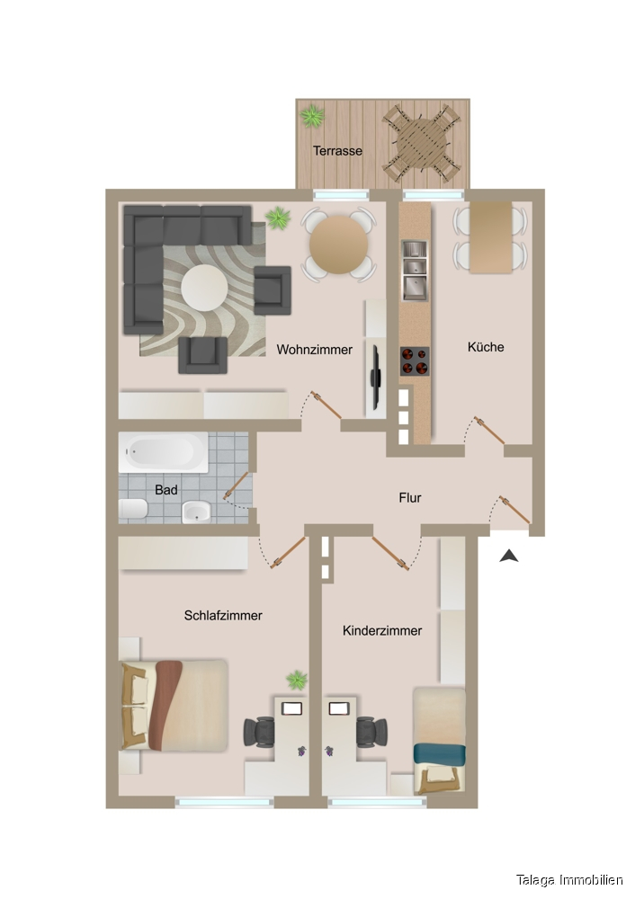 Grundriss Etagenwohnung Herne