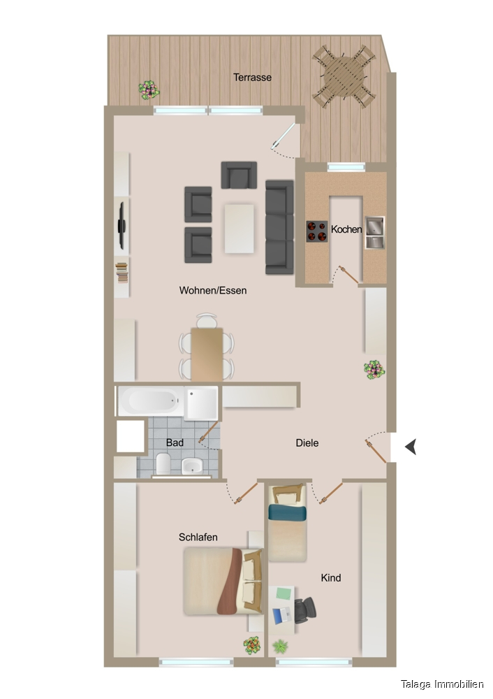 Grundriss Etagenwohnung Herne
