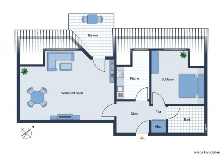 Grundriss Recklinghausen Dachgeschosswohnung !!! Die erste eigene Wohnung !!! Nutzen Sie die g�nstigen Zinsen - f�r den Start ins Eigentum !!!