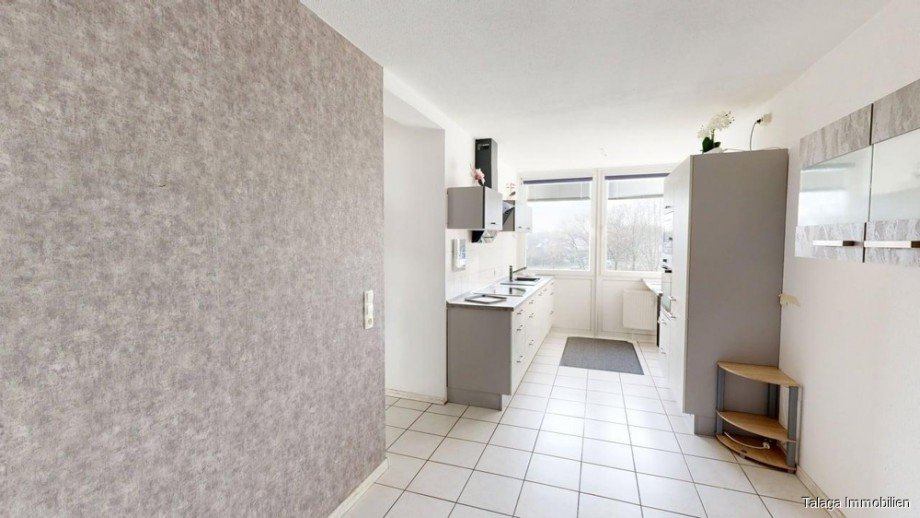 Blick von der Essdiele in die K�che Etagenwohnung Herne